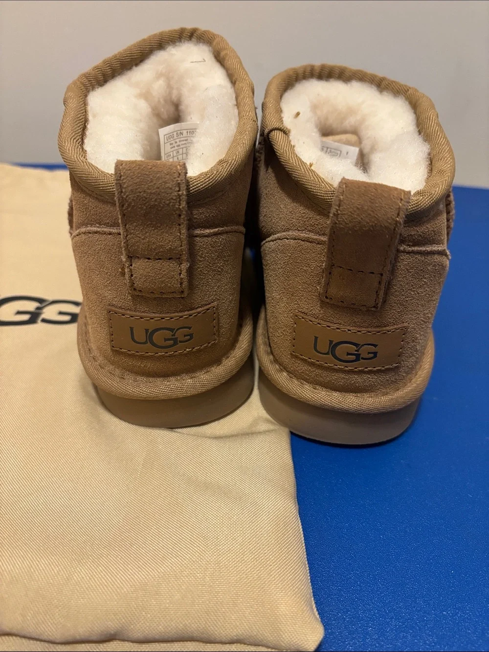 UGG Kids Chestnut Shearling-Lined Slip-On Boots